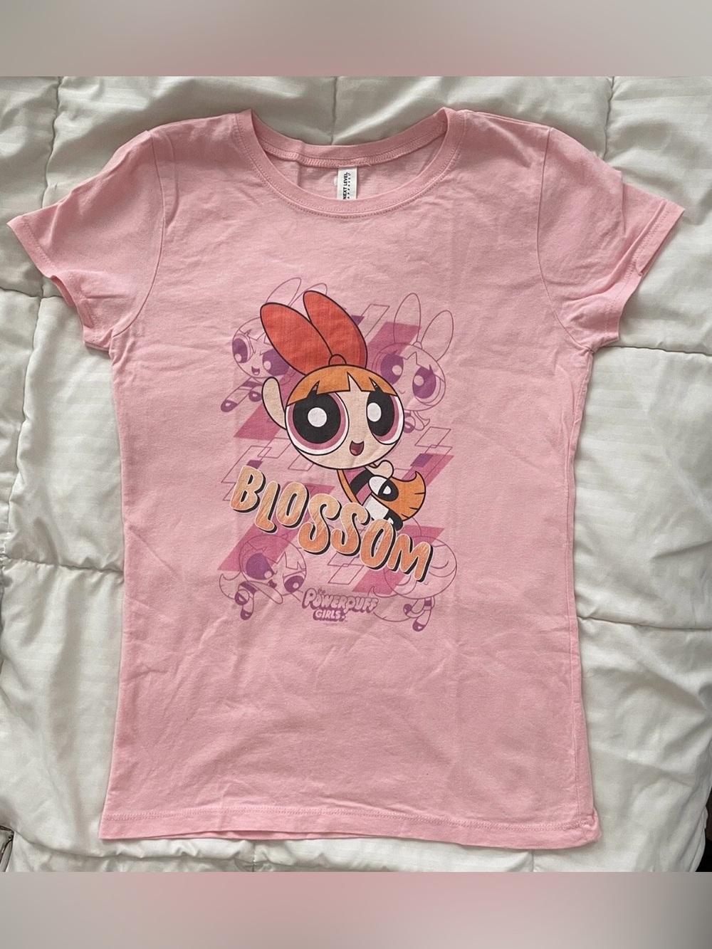 Next Level Apparel Power Puff Girls Blossom T Shirt XL 14/16 Pink